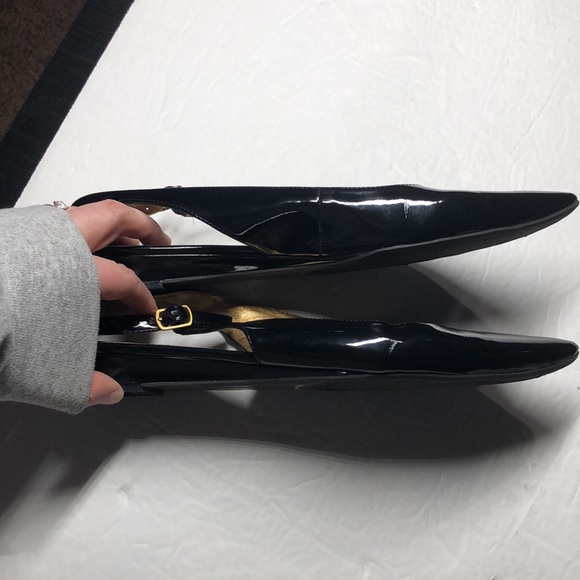 Sam Edelman black patent pointy flats size 8.5 - Picture 6 of 8